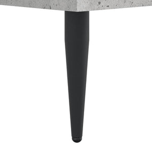 vidaXL Cadre de lit Gris béton 120x190 cm Bois d'ingénierie