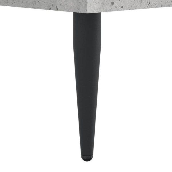 vidaXL Cadre de lit Gris béton 120x190 cm Bois d'ingénierie