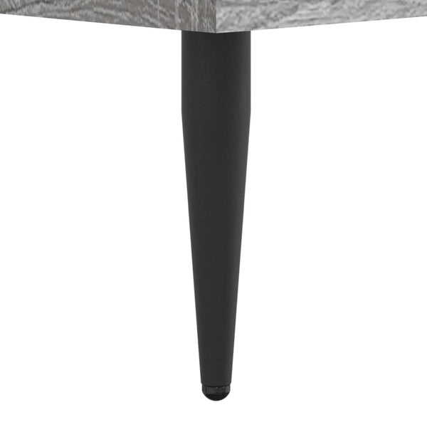 vidaXL Cadre de lit Gris Sonoma 120x190 cm Aggloméré