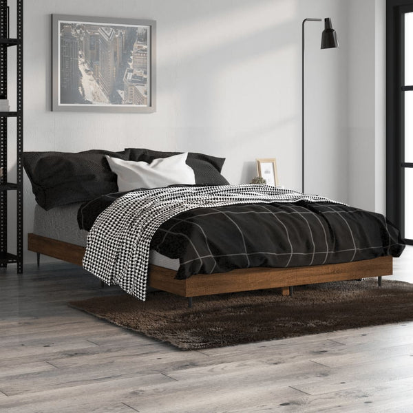 Bettgestell Braun Eiche 120x190 cm