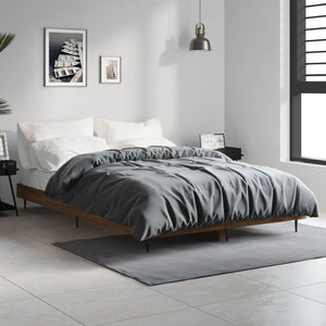 Bettgestell Braun Eiche 120x190 cm