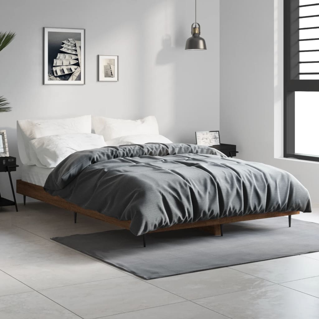 Bettgestell Braun Eiche 120x190 cm