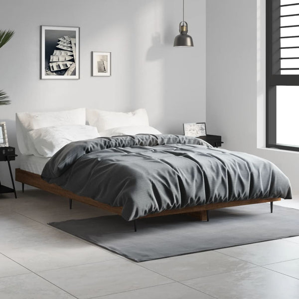 Bettgestell Braun Eiche 120x190 cm
