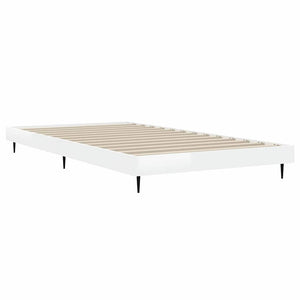 Bettgestell Weiß Hochglanz 90x190 cm