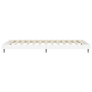 Bettgestell Weiß Hochglanz 90x190 cm