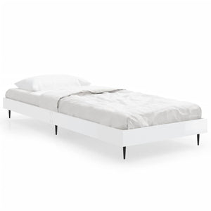 Bettgestell Weiß Hochglanz 75x190 cm