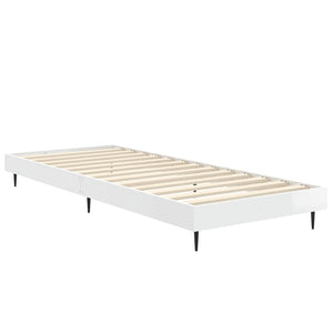 Bettgestell Weiß Hochglanz 75x190 cm