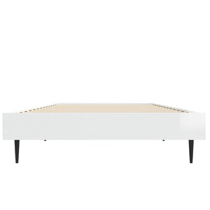 Bettgestell Weiß Hochglanz 75x190 cm