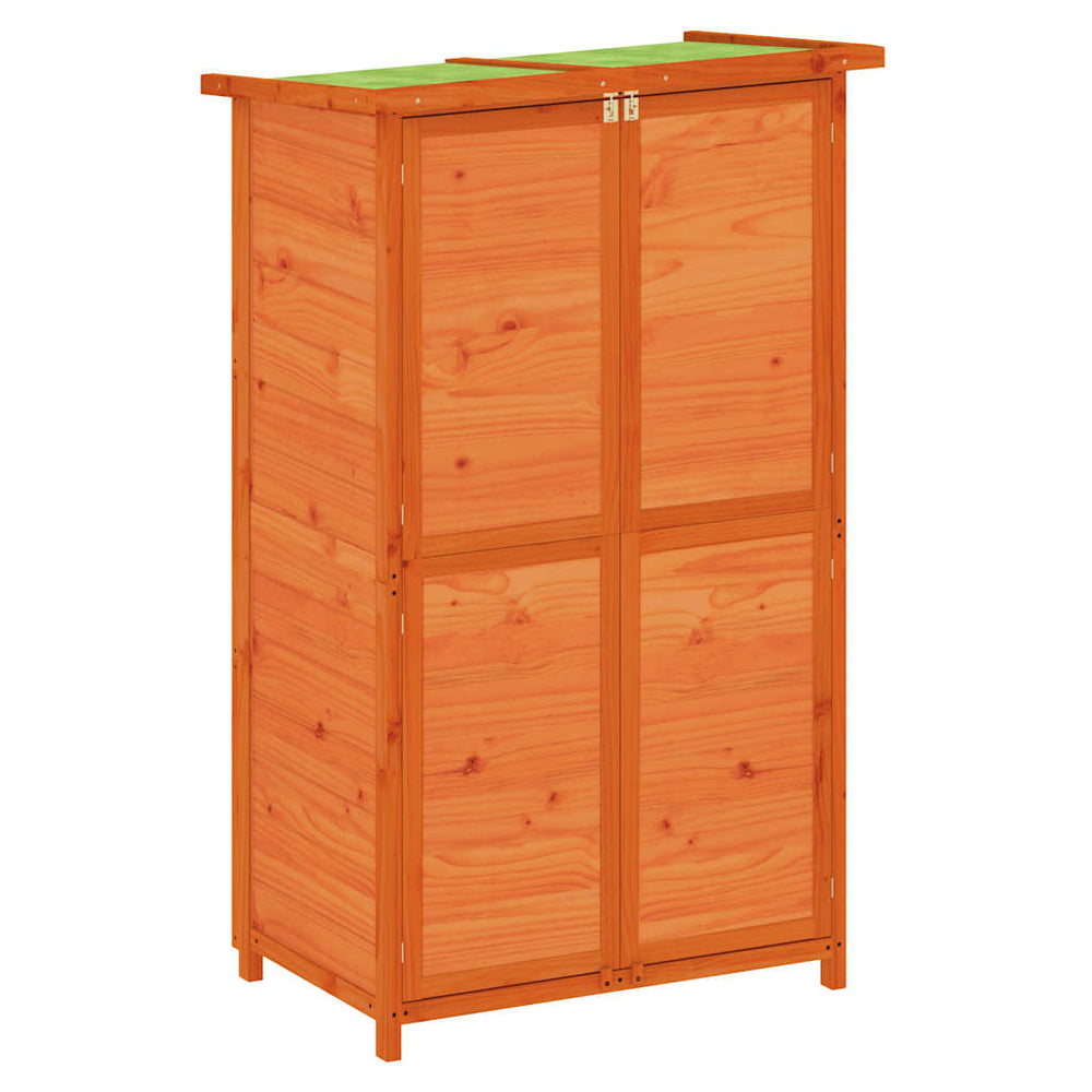 vidaXL Abri de jardin Marron 83x57x140 cm Bois de pin massif
