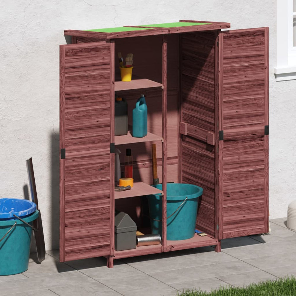 vidaXL Abri de jardin Moka 83x57x140 cm Bois de pin massif
