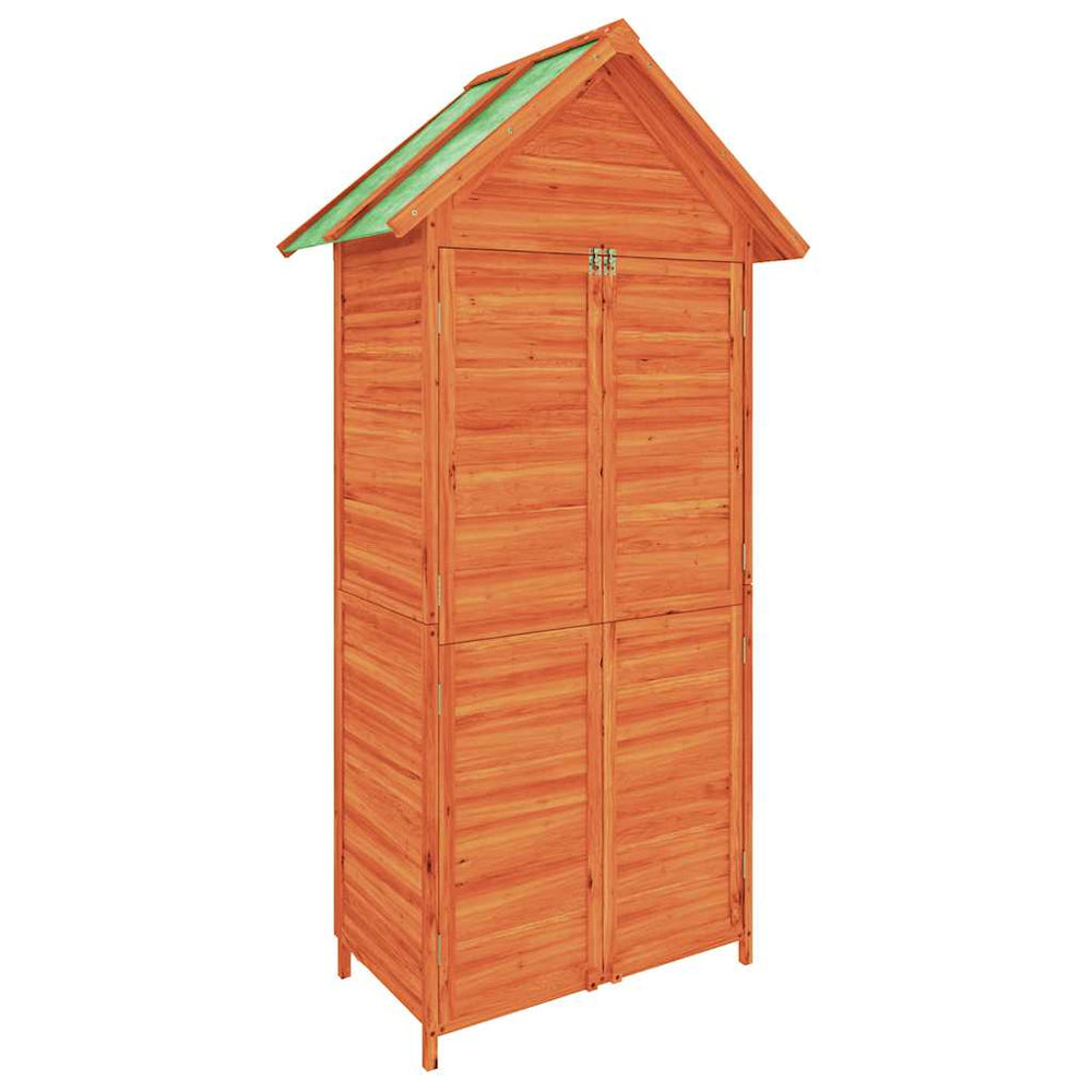 vidaXL Abri de jardin Marron 89x52,5x175 cm Pin massif