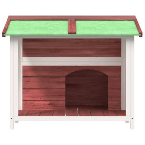 Hundehütte Mokka 96x87x80,5 cm Massivholz Kiefer