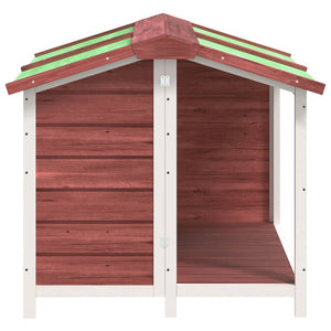Hundehütte Mokka 96x87x80,5 cm Massivholz Kiefer