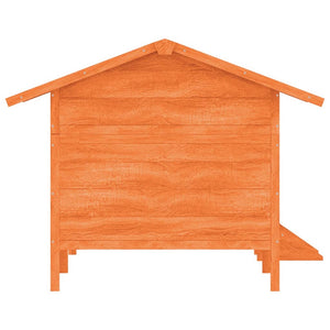 Hundehütte Braun 159x120x88,5 cm Massivholz Kiefer