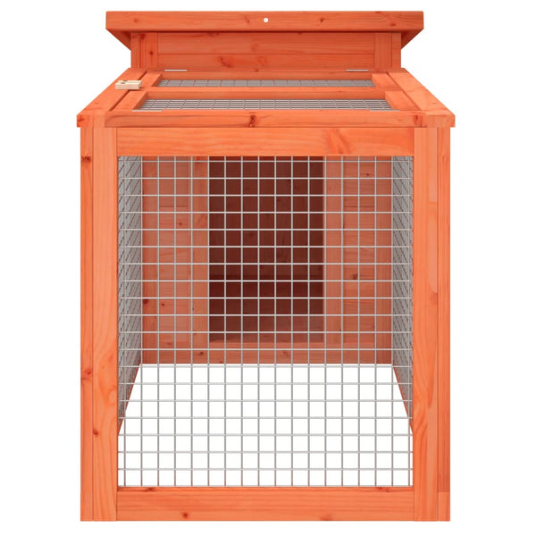 Kaninchenstall Braun 100,5x54x55 cm Massivholz Kiefer