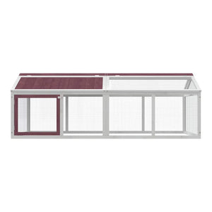 Freilaufgehege Mokka 200x112,5x74 cm Massivholz Kiefer