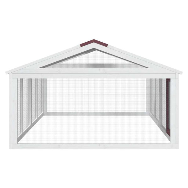 Freilaufgehege Mokka 200x112,5x74 cm Massivholz Kiefer