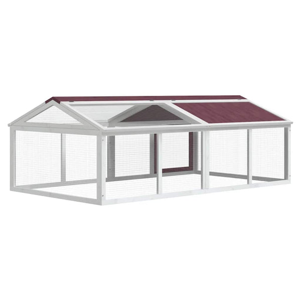 Freilaufgehege Mokka 200x112,5x74 cm Massivholz Kiefer