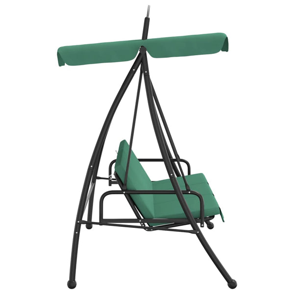 Hollywoodschaukel Grün mit Dach 198 cm