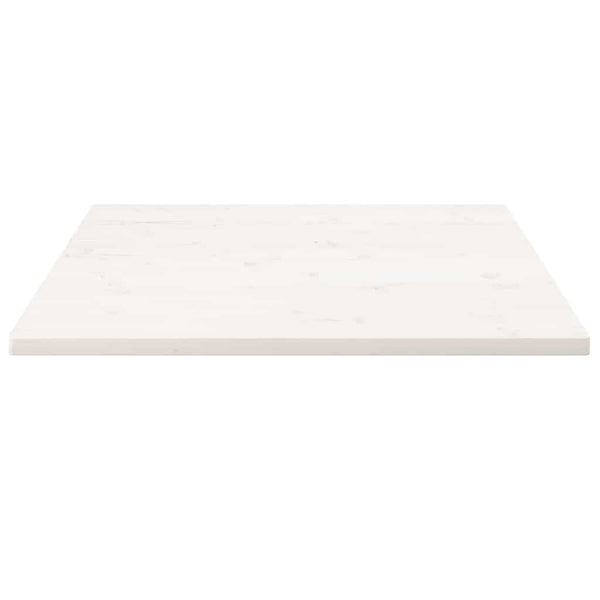 Weiße Tischplatte 70x70 cm Kiefer Massivholz