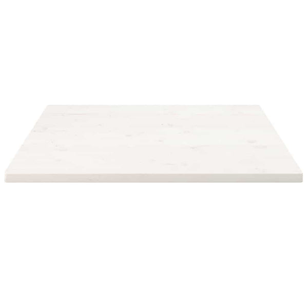 Weiße Tischplatte 80x80 cm Kiefer Massivholz