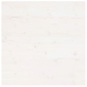 Weiße Tischplatte 80x80 cm Kiefer Massivholz
