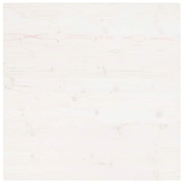 Weiße Tischplatte 80x80 cm Kiefer Massivholz