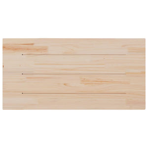 Weiße Tischplatte 100x50 cm Kiefer Massivholz