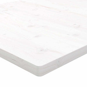 Weiße Tischplatte 100x50 cm Kiefer Massivholz