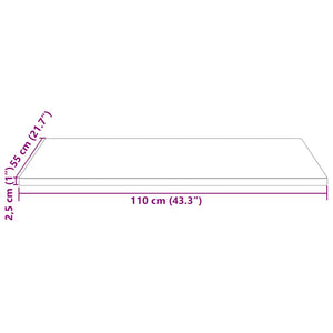 Massivholz Tischplatte Kiefer 110x55 cm