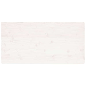 Weiße Tischplatte Kiefer Massivholz 110x55 cm