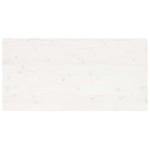Weiße Tischplatte 100x60 cm Kiefer Massivholz