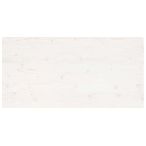 Weiße Tischplatte 100x60 cm Kiefer Massivholz