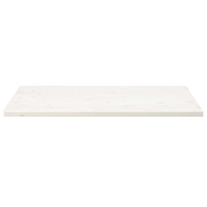 vidaXL Plateau de table Blanc 110x60x2,5 cm Bois de pin massif Rectangulaire