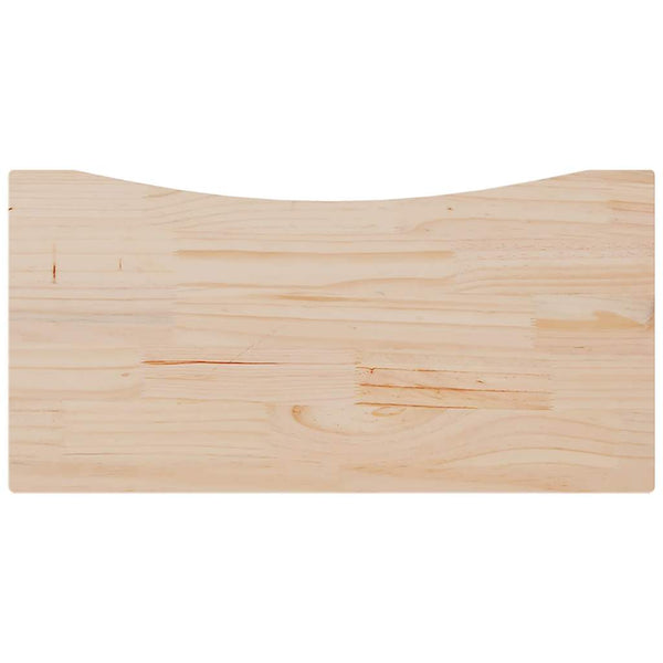 Massivholz Schreibtischplatte Kiefer 80x40 cm