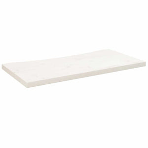 vidaXL Plateau de bureau Blanc 80x40x2,5 cm Bois de pin massif