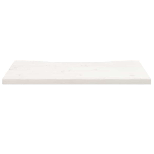 vidaXL Plateau de bureau Blanc 80x40x2,5 cm Bois de pin massif