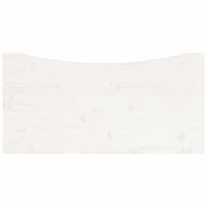 vidaXL Plateau de bureau Blanc 80x40x2,5 cm Bois de pin massif
