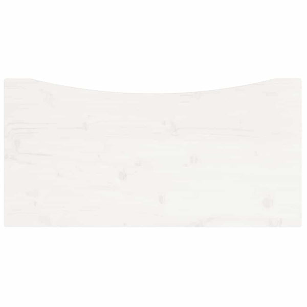 vidaXL Plateau de bureau Blanc 80x40x2,5 cm Bois de pin massif
