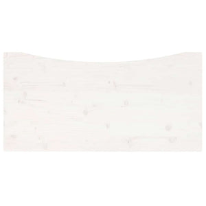 Schreibtischplatte Weiß 100x50 cm Kiefer Massivholz