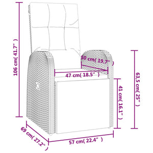 9-tlg. Garten-Essgruppe Schwarz Poly Rattan & Massivholz Akazie