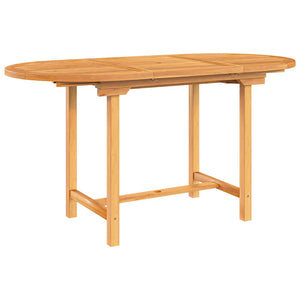 Ausziehbarer Gartentisch Teakholz 110-160 cm