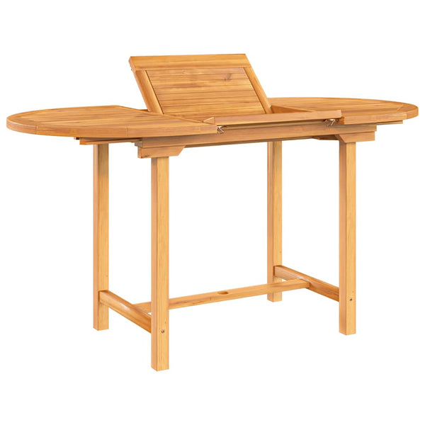 Ausziehbarer Gartentisch Teakholz 110-160 cm