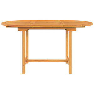 Ausziehbarer Gartentisch Teakholz 110-160 cm