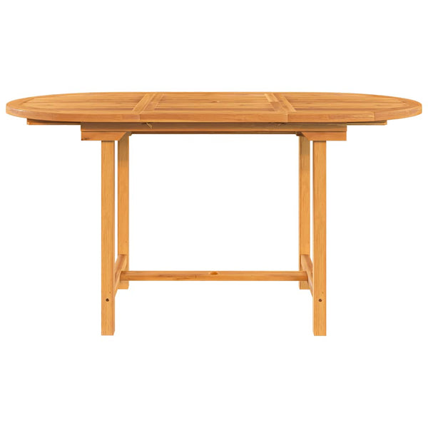 Ausziehbarer Gartentisch Teakholz 110-160 cm