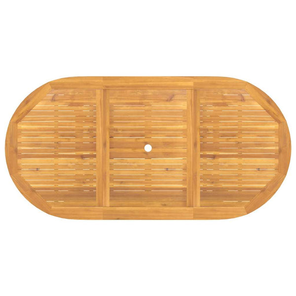 Ausziehbarer Gartentisch Teakholz 110-160 cm