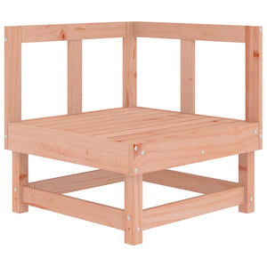 Canapé d'angle vidaXL avec coussins en bois de douglas massif