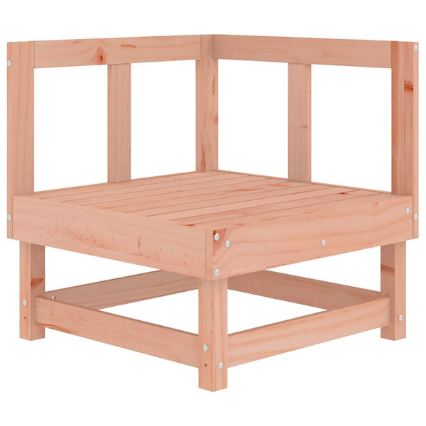 Canapé d'angle vidaXL avec coussins en bois de douglas massif