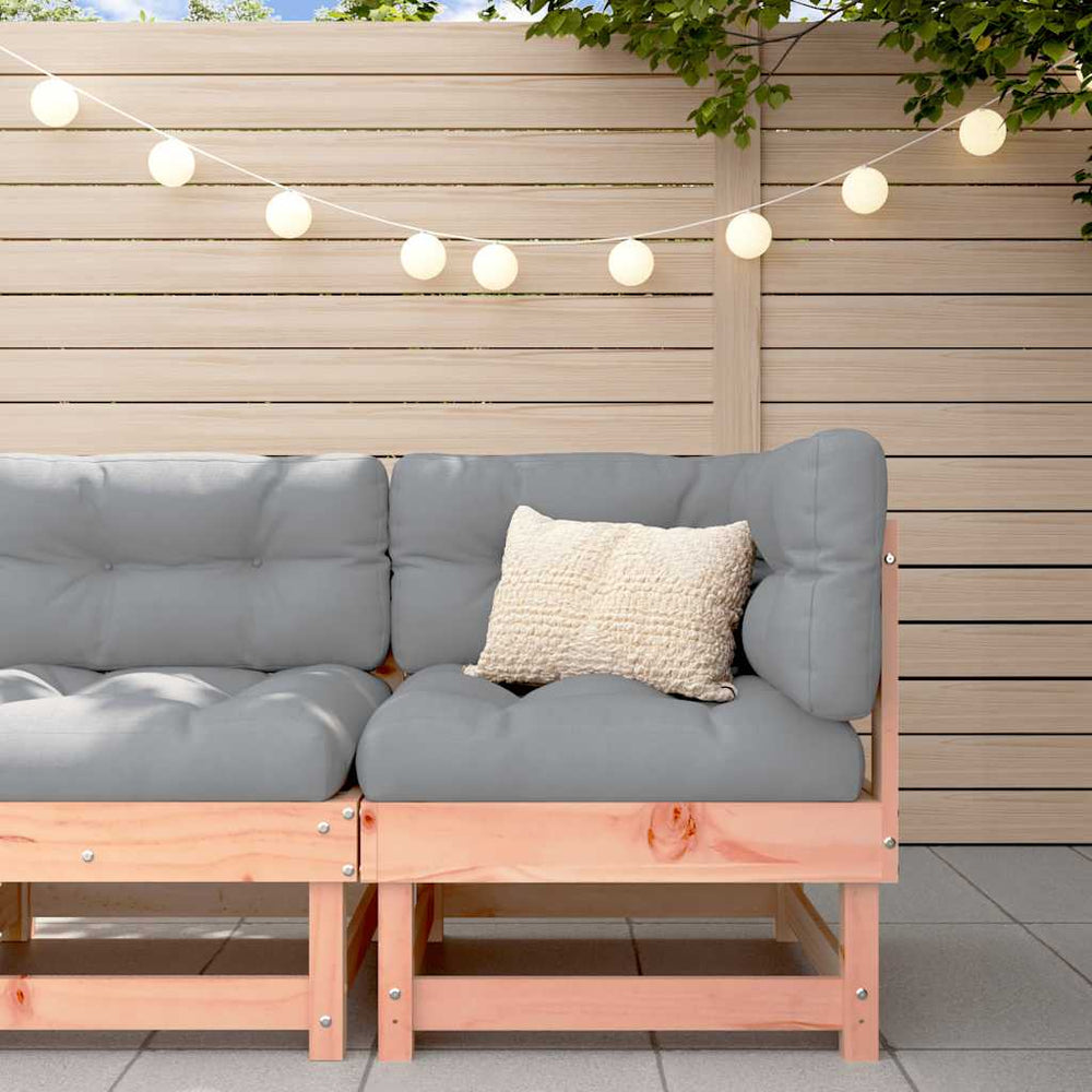 vidaXL Corner Sofa with Cushions Solid Douglas Fir Wood