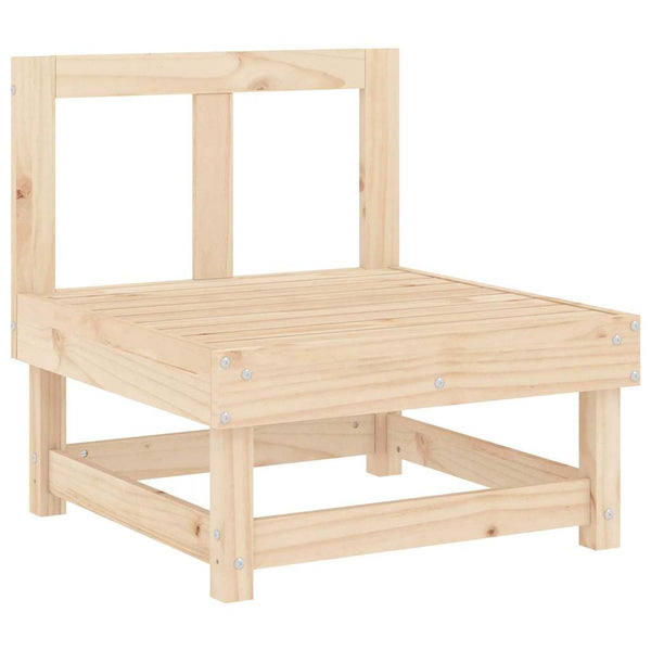 Massivholz Kiefer Mittelsofa mit Kissen